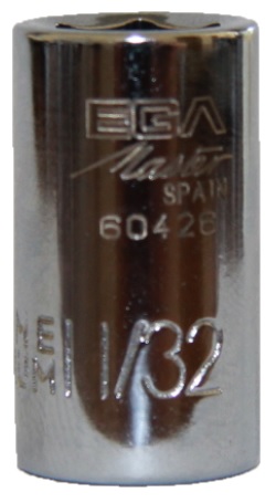 Головка шестигранная 11/32", 1/4" Ega Master