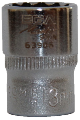 Головка двенадцатигранная 13 мм, 1/4" Ega Master