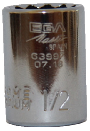 Головка двенадцатигранная 1/2", 1/4" Ega Master