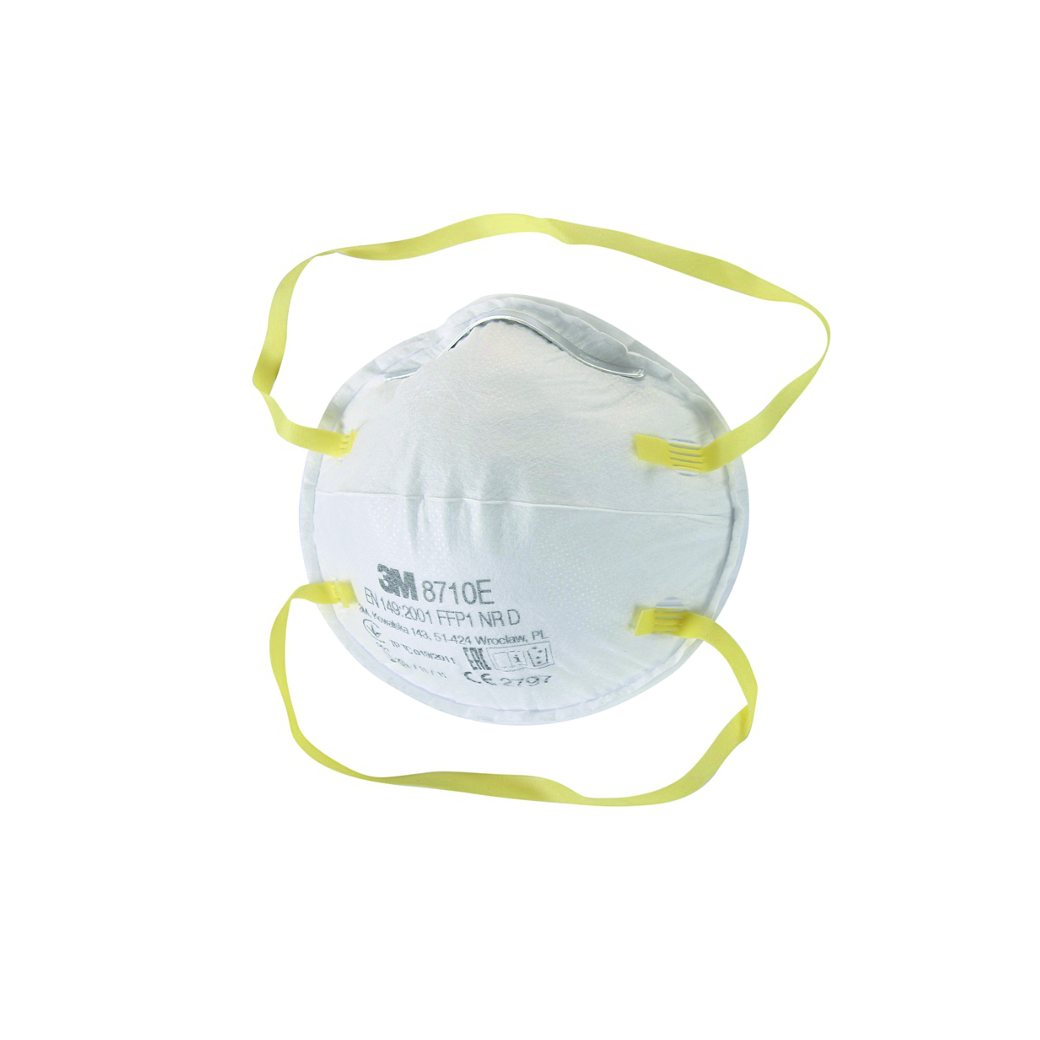 3M™ 8710E Полумаска фильтрующая класс защиты FFP1 NR D, чашеобразная, 10 шт/ящ