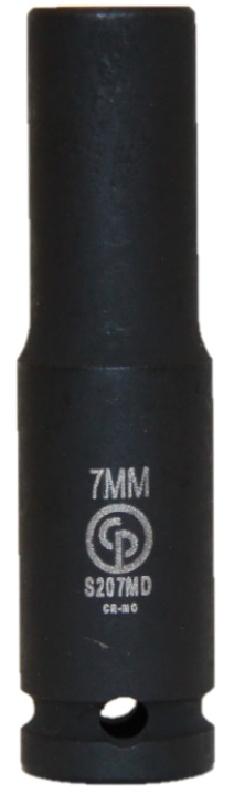 Головка шестигранная ударная удлиненная 7 мм, 1/4" S207MD Chicago Pneumatic