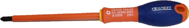 Отвертка VDE 1000V, PH2 125 мм Expert