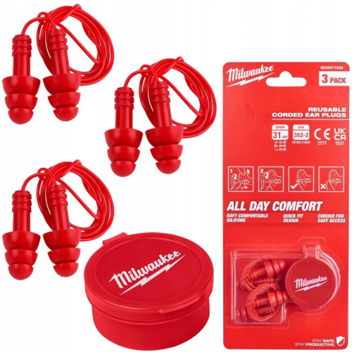 Многоразовые беруши на шнурке - 3 пары (1 шт)